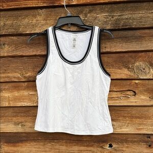 Mono B Black and White Tank Top